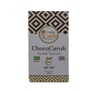 ChocoCarob Σοκολάτα γάλακτος χαρουπιού ΒΙΟ, "Creta Carob", 90gr