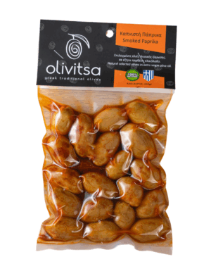 Πράσινες Ελιές Κυνουρίας με Καπνιστή Πάπρικα, Olivitsa