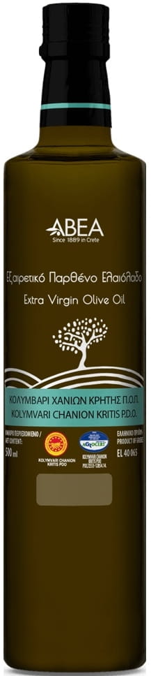ABEA Εξαιρετικό Παρθένο Ελαιόλαδο – Π.Ο.Π. Κολυμβάρι Χανίων Κρήτης -500ml